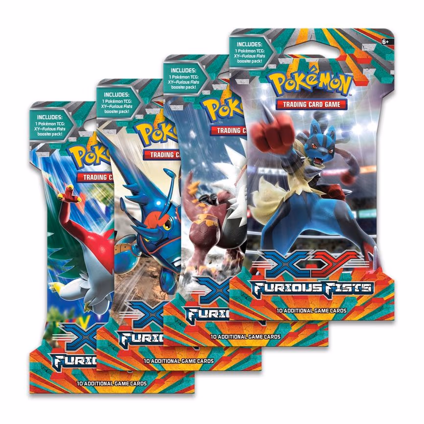 Furious Fists Sleeved Booster Pack Art Bundle [Set of 4]