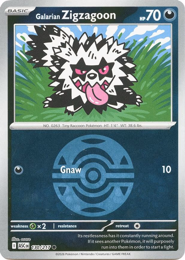 Galarian Zigzagoon (Dusk Ball) - Common (130/217)