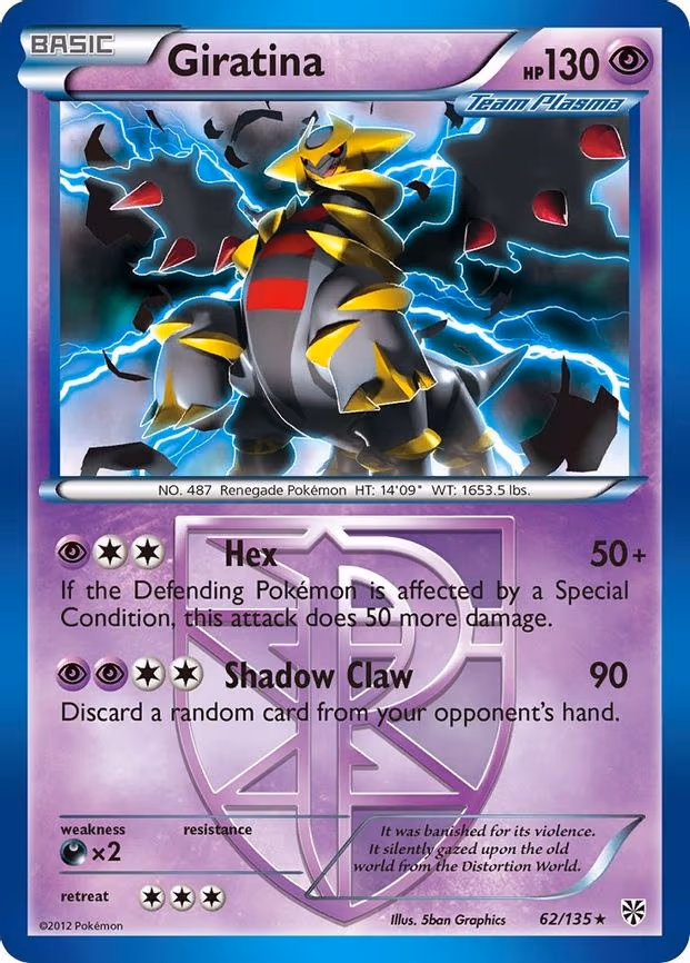 Giratina (Team Plasma) - Rare (62/135)
