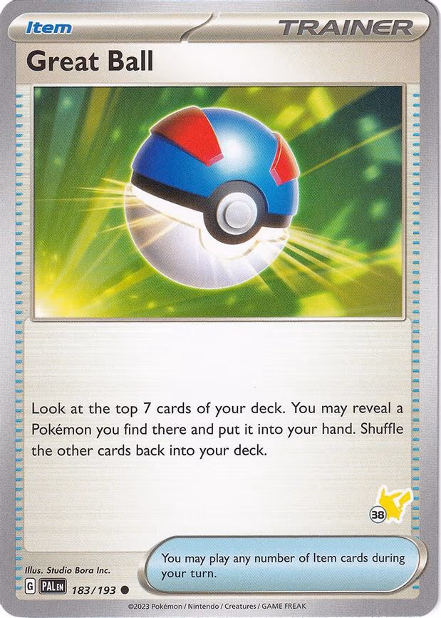 Great Ball - Pikachu 38 - Common (183/193)
