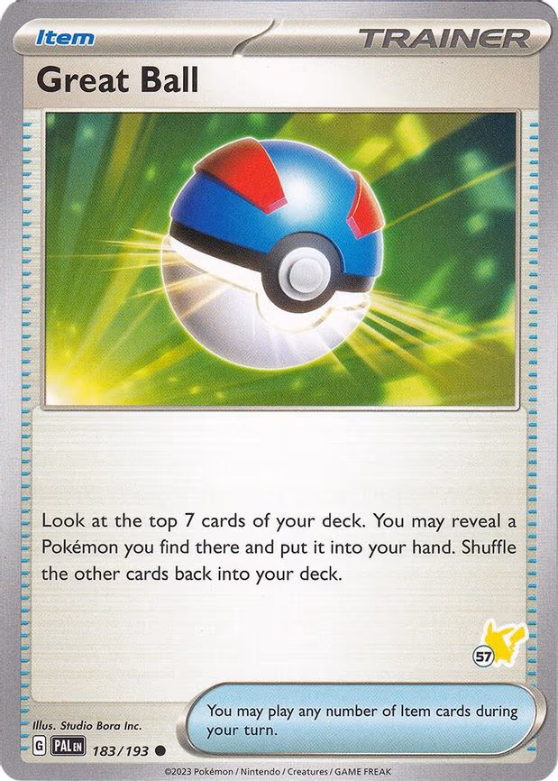 Great Ball - Pikachu 57 - Common (183/193)