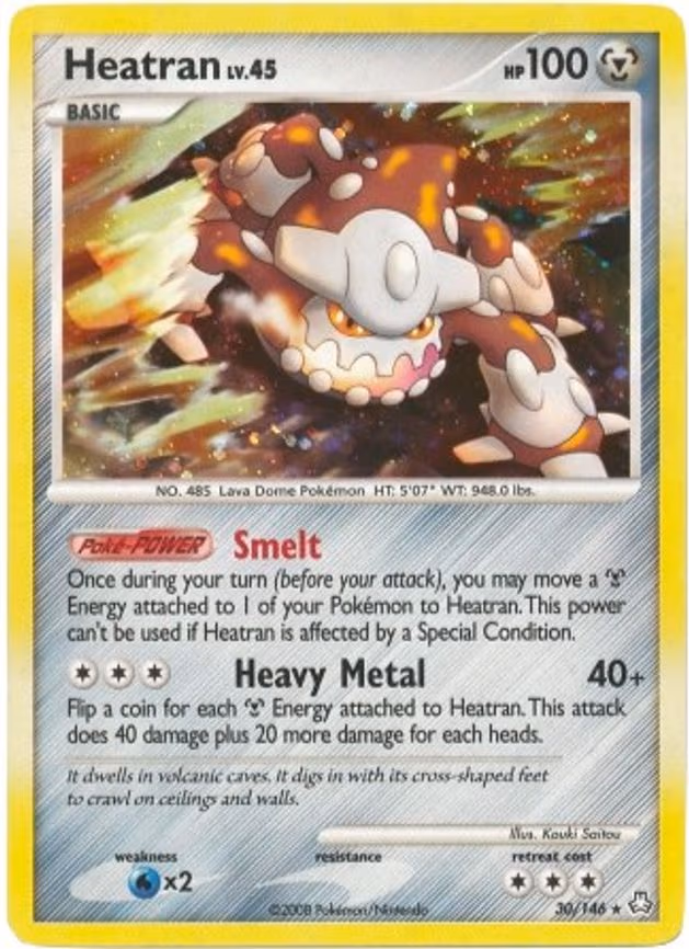 Heatran - 30/146 (DP Legends Awakened) - Holo Rare (030/146)