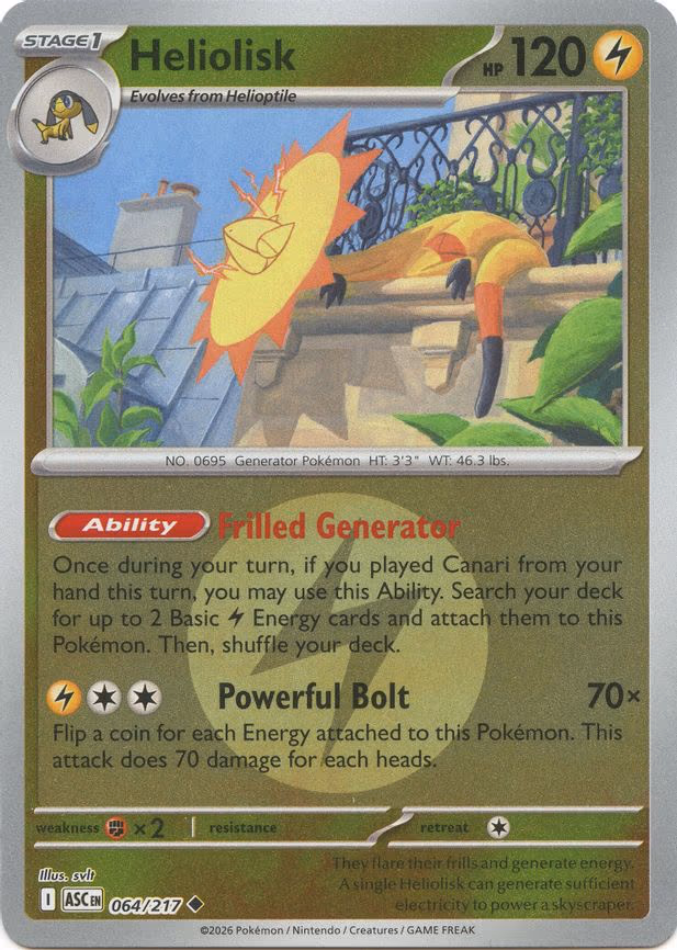 Heliolisk - 064/217 (Energy Symbol Pattern) - Uncommon (064/217)