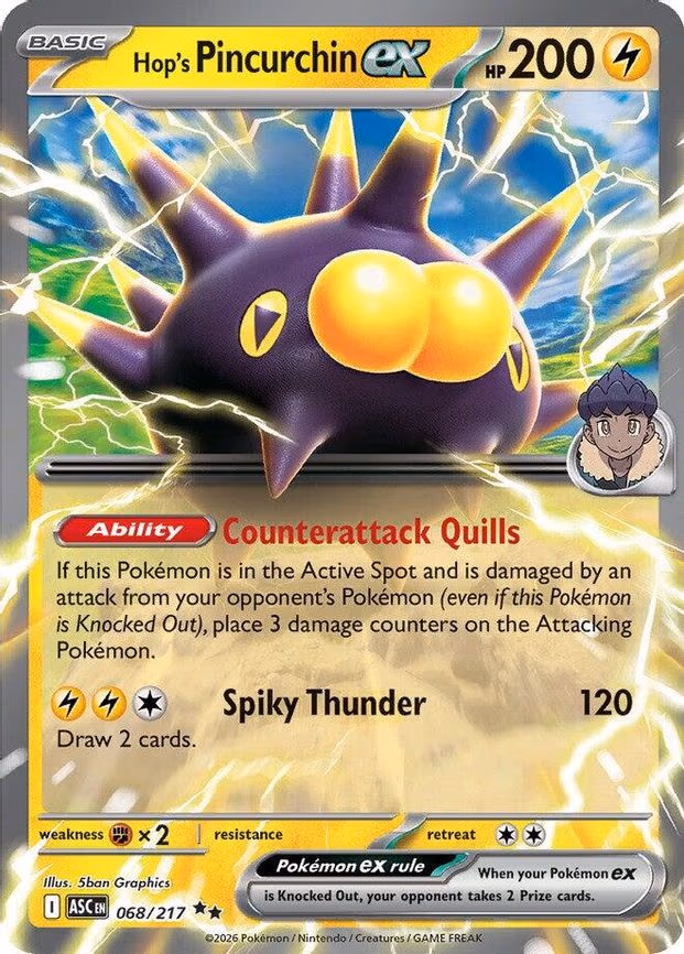 Hop's Pincurchin ex - Double Rare (068/217)