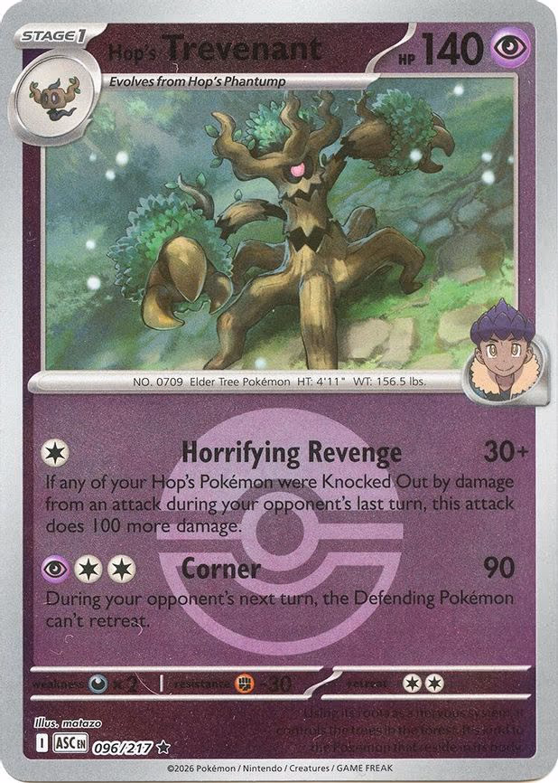 Hop's Trevenant - 096/217 (Poke Ball) - Rare (096/217)