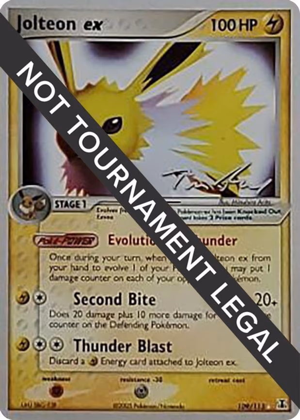 Jolteon ex - 2007 (Tom Roos) - Ultra Rare (109/113)