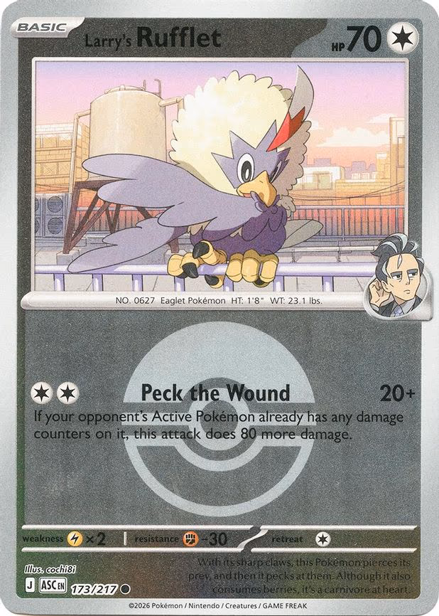 Larry's Rufflet (Poke Ball) - Common (173/217)