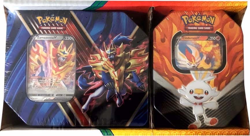 Legends of Galar Tin + Galar Partners Tin 2-pack [Zamazenta V/Cinderace V] (Retail Exclusive)