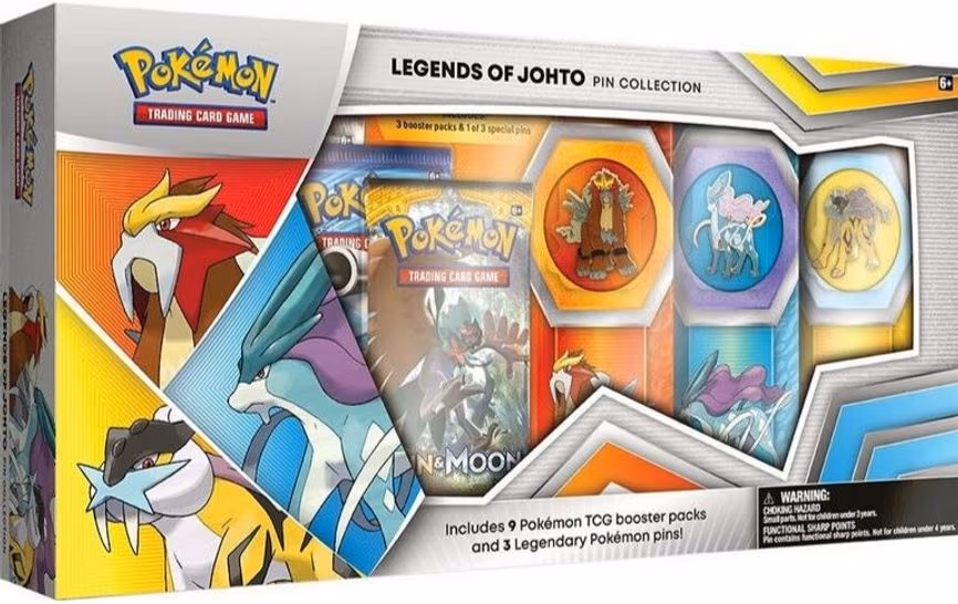 Legends of Johto Pin Collection