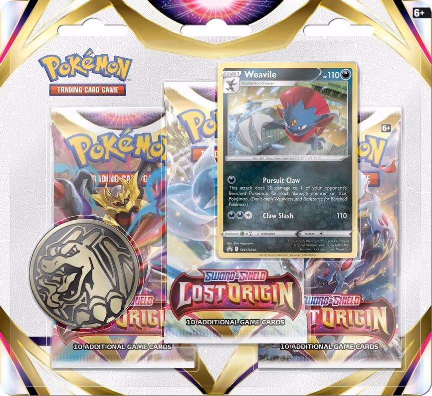 Lost Origin 3 Pack Blister [Weavile]