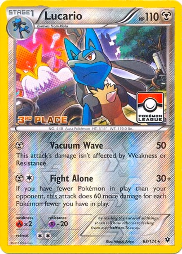 Lucario - 63/124 (Pokemon League)