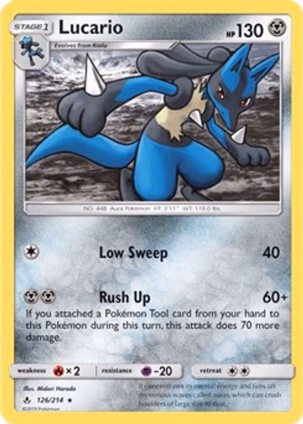 Lucario - 126/214 (SM Unbroken Bonds) - Rare (126/214)