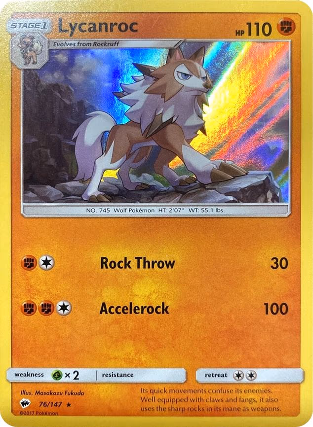 Lycanroc - 76/147 (Water Web Holo) - Promo (076/147)