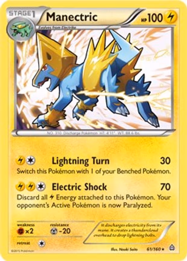 Manectric - 61/160 (XY Primal Clash) - Rare (061/160)