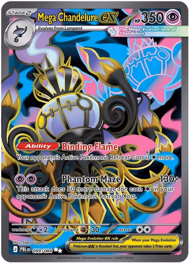 Mega Chandelure ex - Ultra Rare (099/084)