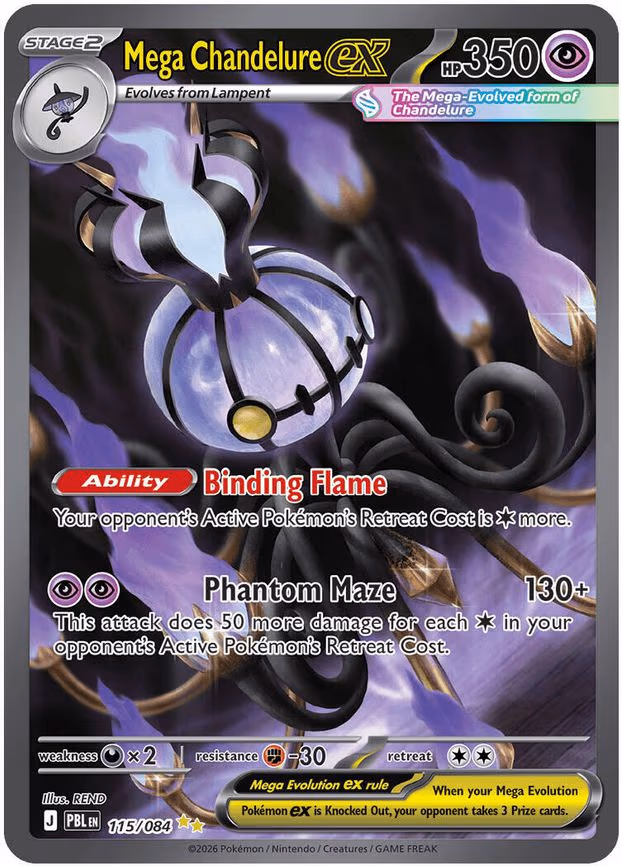 Mega Chandelure ex - Special Illustration Rare (115/084)