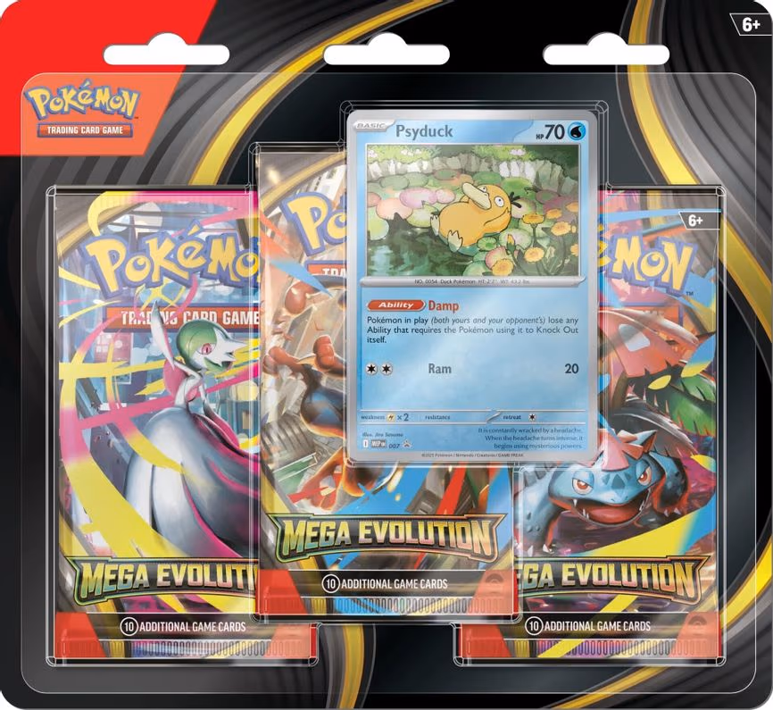 Mega Evolution 3 Pack Blister [Psyduck]