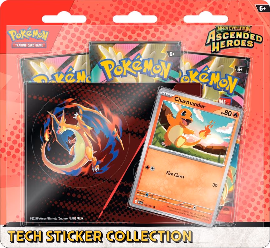 Mega Evolution: Ascended Heroes Tech Sticker Collection - Charmander