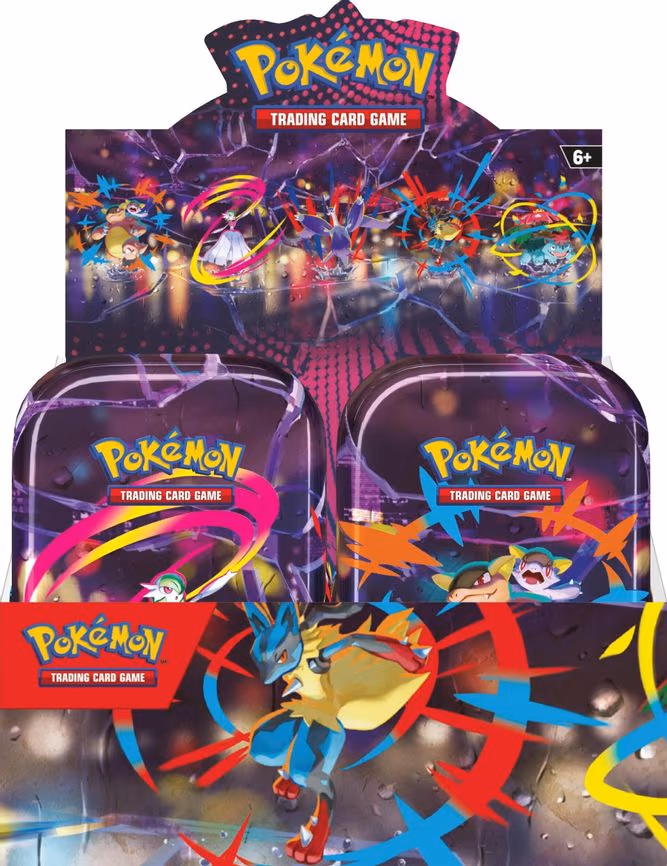 Mega Heroes Mini Tin Display