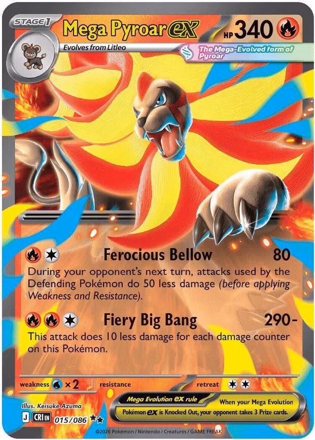 Mega Pyroar ex - Double Rare (015/086)