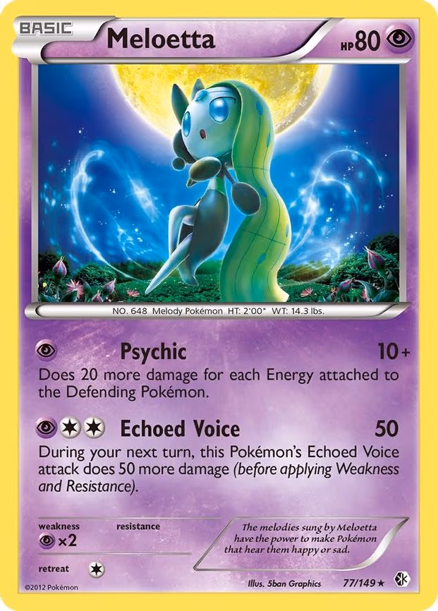 Meloetta - 77/149 (Boundaries Crossed) - Rare (077/149)