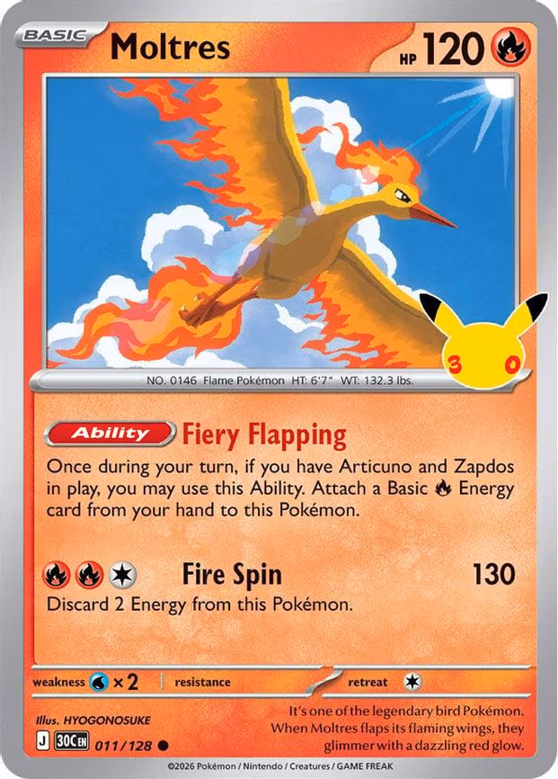Moltres - Common (011/128)