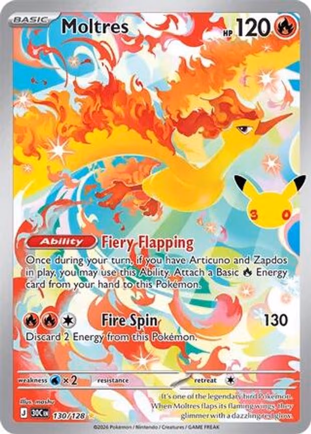 Moltres - Illustration Rare (130/128)