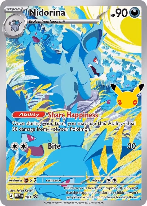 Nidorina - 101 (30th Celebration) - Promo (101)