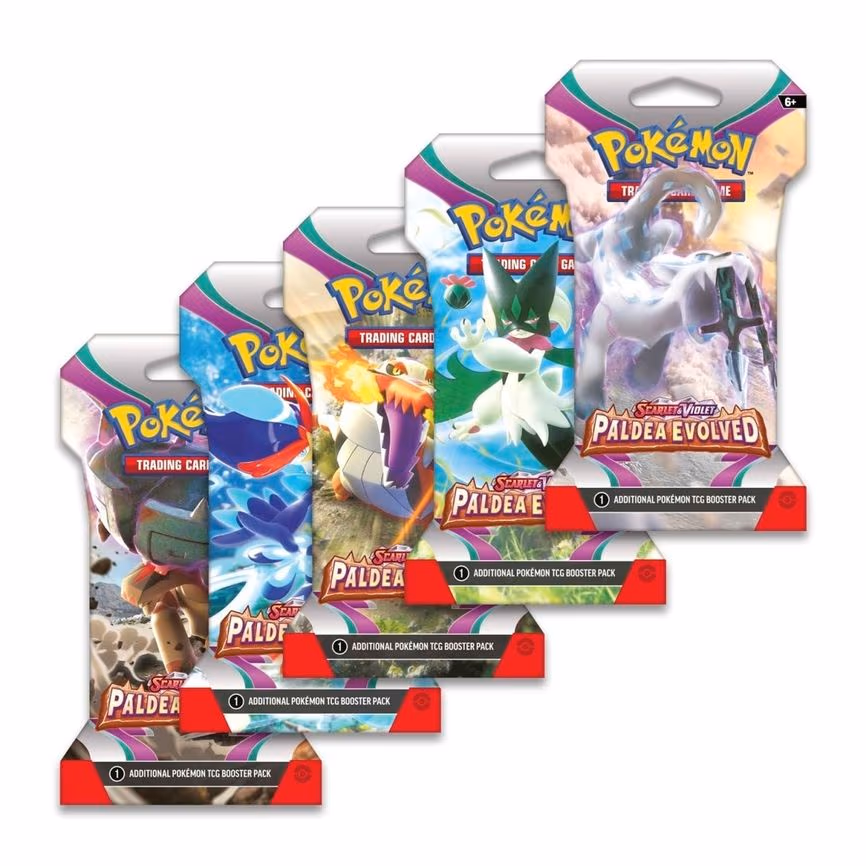 Paldea Evolved Sleeved Booster Pack Art Bundle [Set of 5]