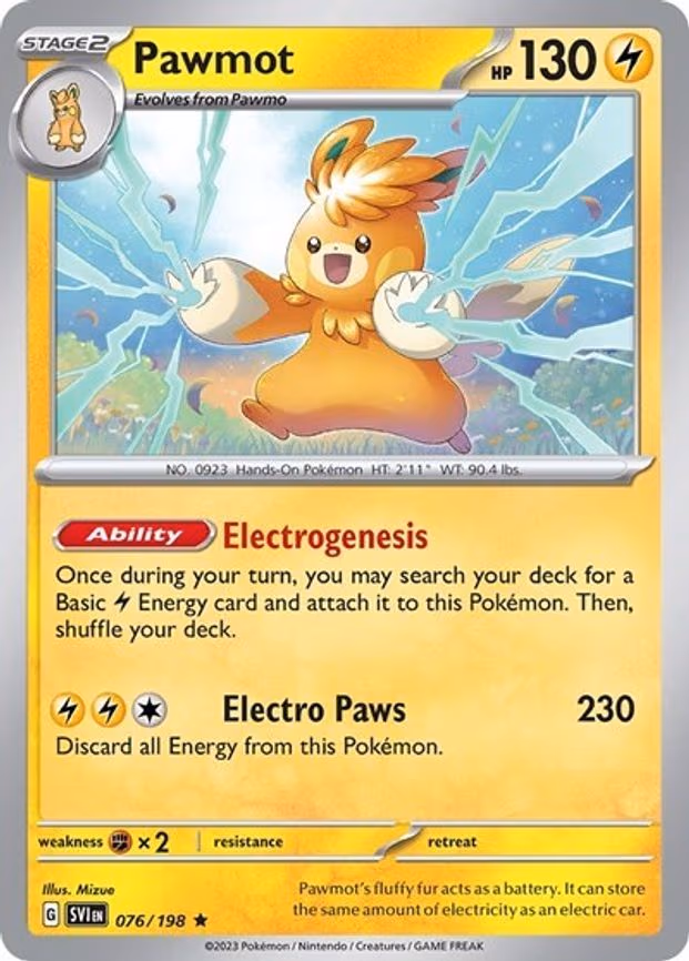 Pawmot - 076/198 (Line Holo) - Rare (076/198)