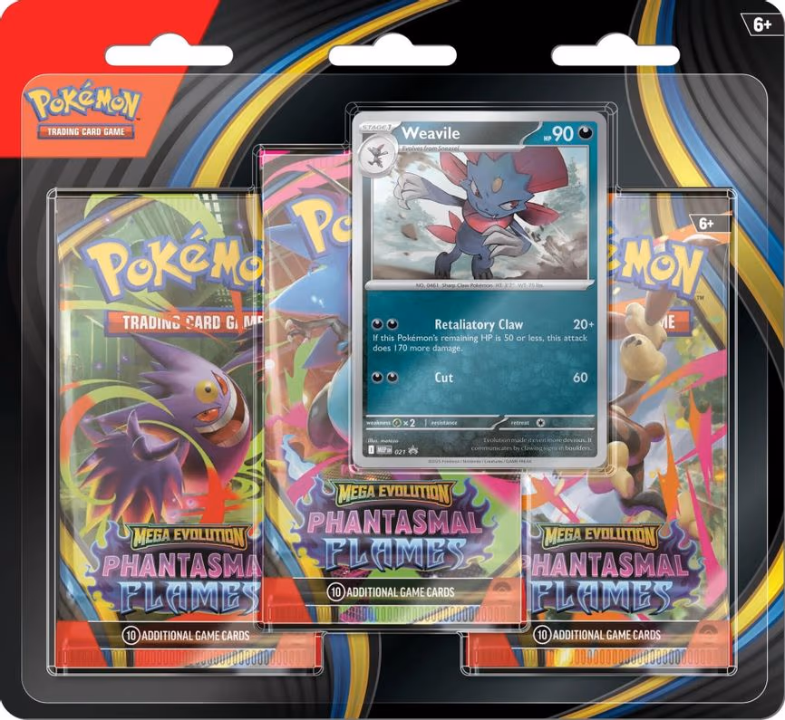 Phantasmal Flames 3 Pack Blister [Weavile]