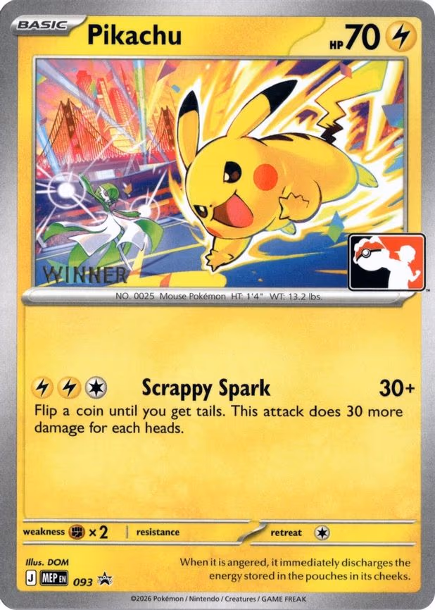 Pikachu - 093 (Winner) - Promo (093)