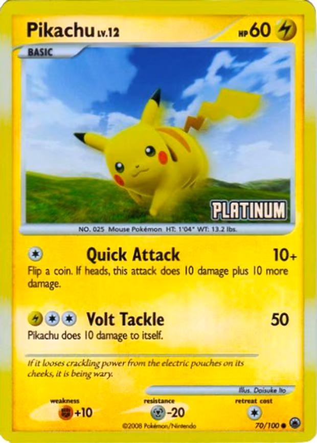 Pikachu - 70/100 [Platinum]