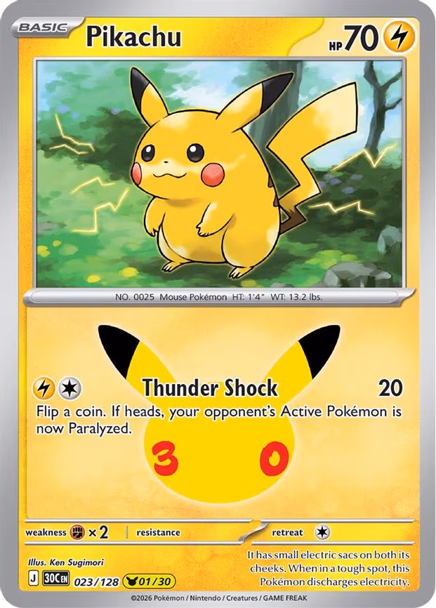 Pikachu - None (023/128)