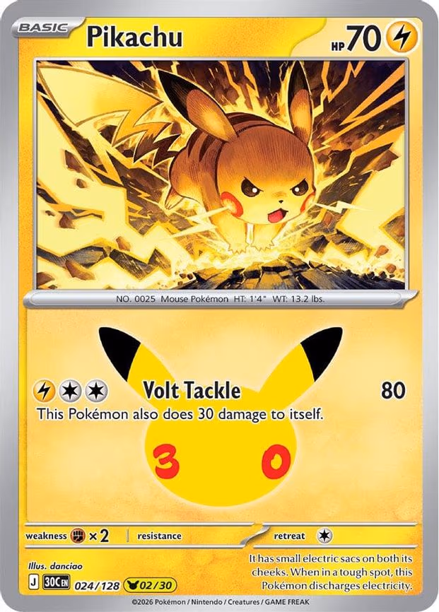 Pikachu - Pikachu Rare (024/128)