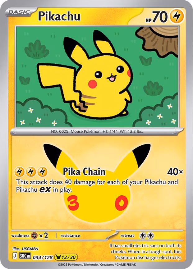 Pikachu - None (034/128)