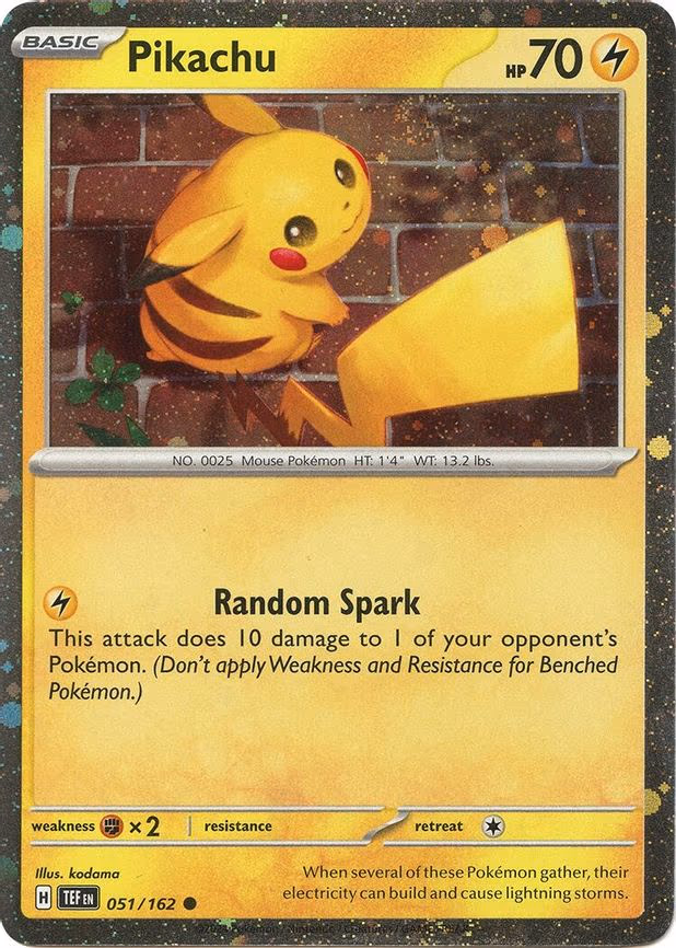 Pikachu - 051/162 (Cosmo Holo) - Promo (051/162)