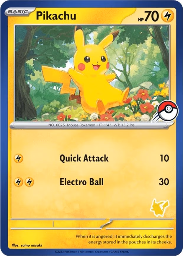 Pikachu (Blue Border) - Unconfirmed