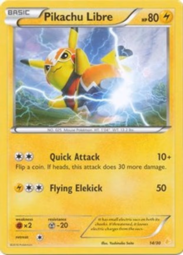Pikachu Libre (14 - Non-Holo) - Common (14/30)