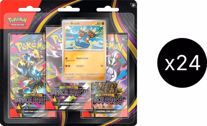 Pitch Black 3-Pack Blister Case