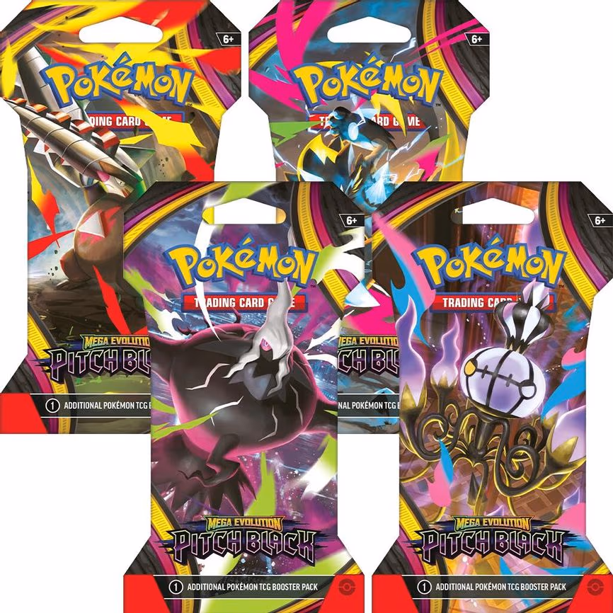 Pitch Black Sleeved Booster Pack Art Bundle [Set of 4]