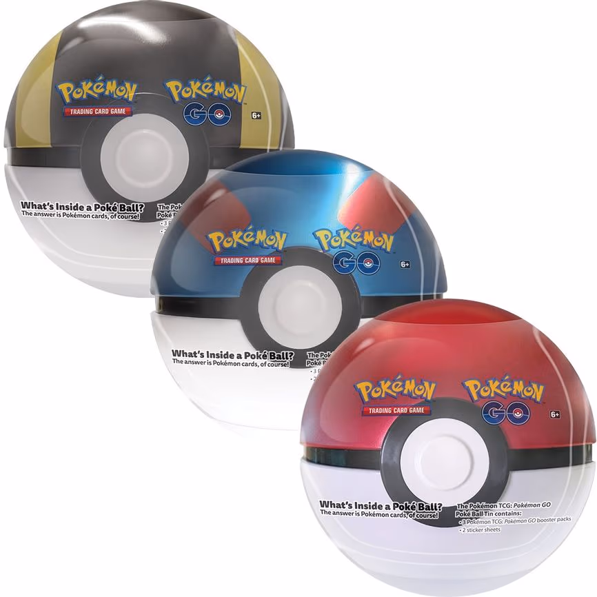 Pokemon GO Poke Ball Tin [Set of 3]