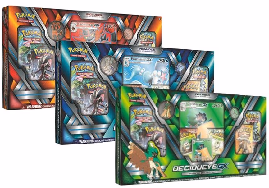 Premium Collection [Set of 3] Decidueye GX, Primarina GX, & Incineroar GX