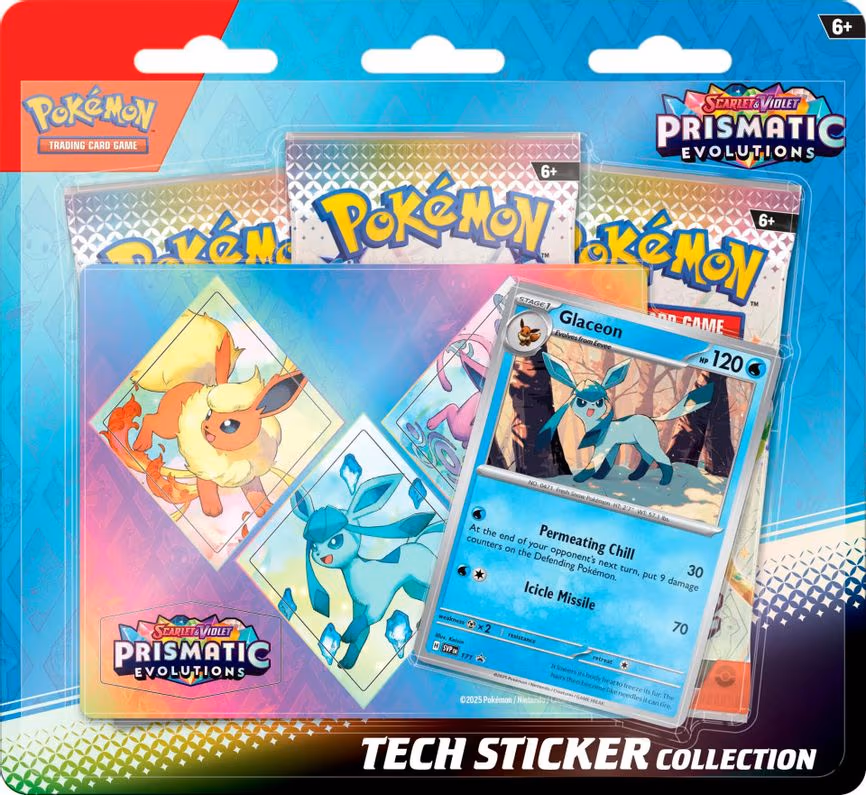 Prismatic Evolutions Tech Sticker Collection [Glaceon]