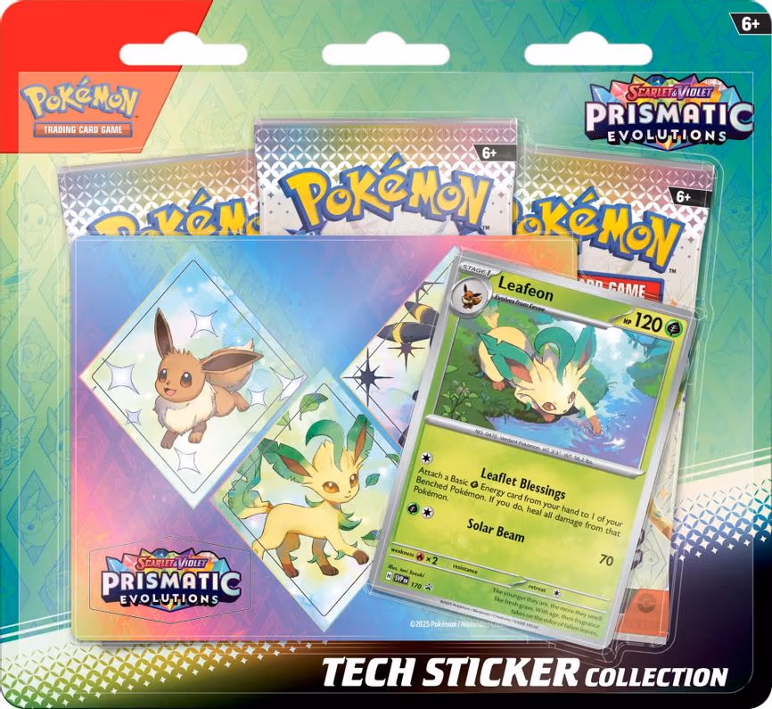 Prismatic Evolutions Tech Sticker Collection [Leafeon]
