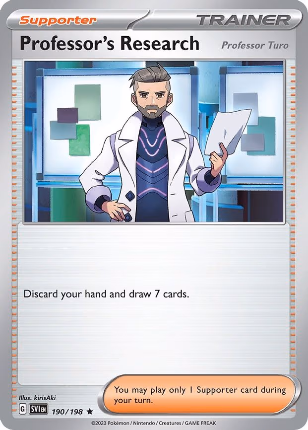Professor's Research [Professor Turo] - 190/198 (Non-Holo) - Promo (190/198)