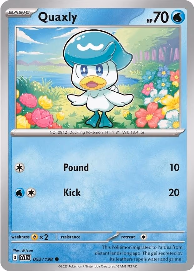 Quaxly - 052/198 (Mirage Holo) - Promo (052/198)