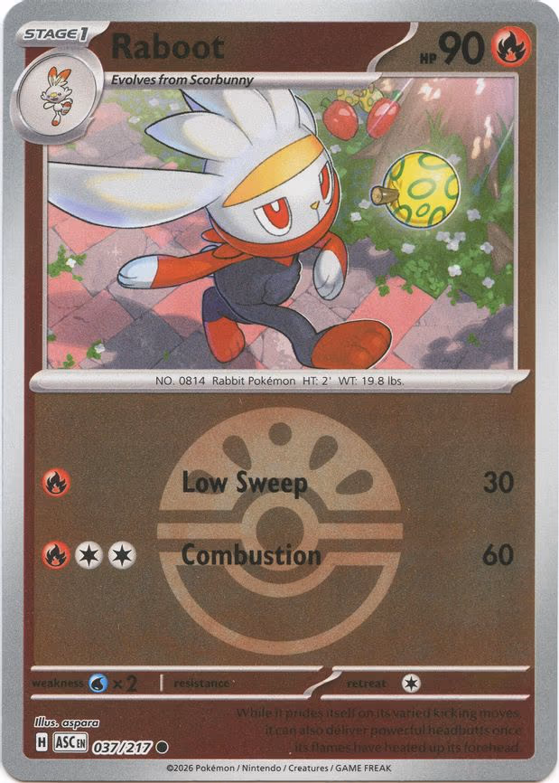 Raboot (Friend Ball) - Common (037/217)