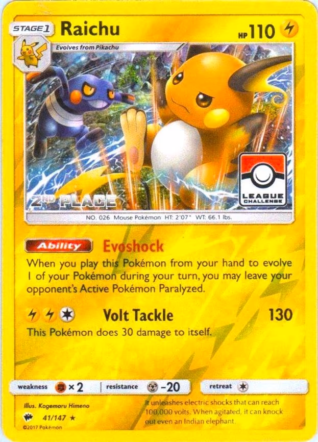 Raichu - 41/147 (League Challenge)