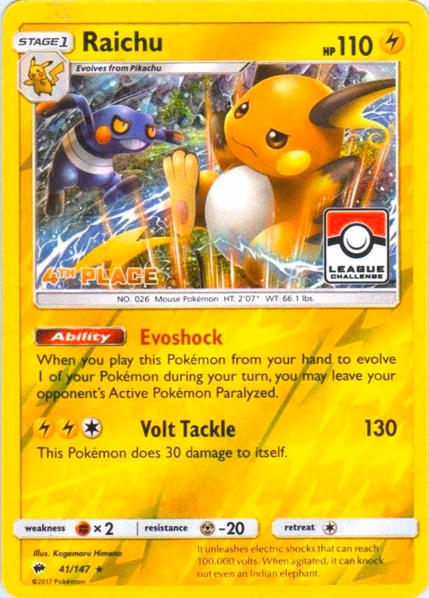Raichu - 41/147 (League Challenge)